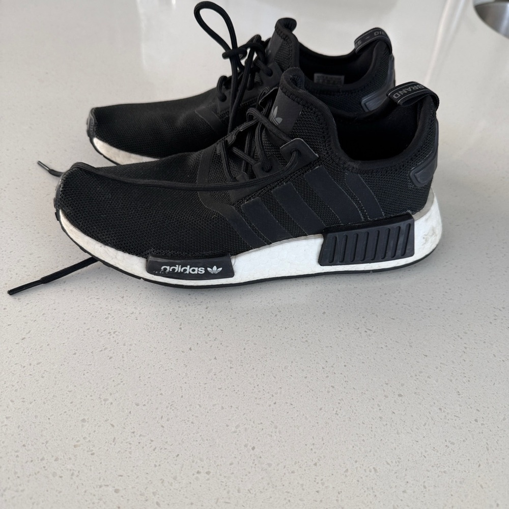 Adidas Black and White Athletic Shoes